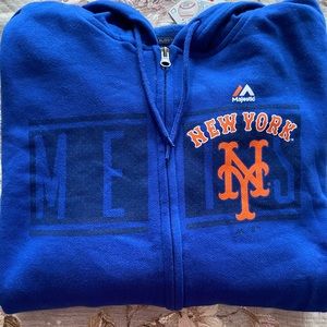 Men’s New York Mets Zip Up Hooded Sweatshirt